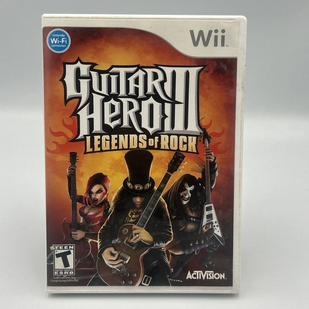 Guitar Hero III: Legends of Rock Nintendo Wii 2007 Instruction Manual CIB